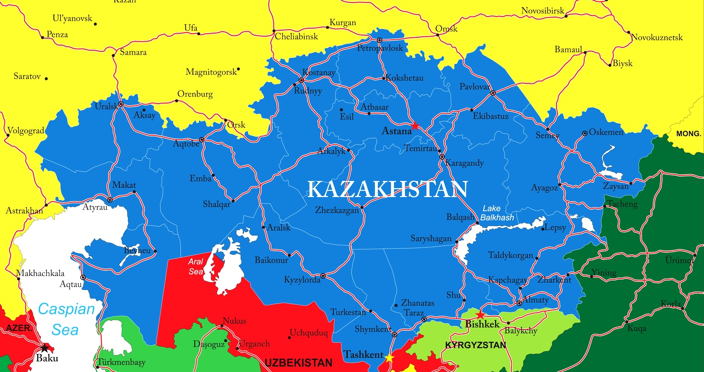 Что имеет россия в казахстане. Казахстан на карте России границы. Границы Казахстана на карте. Граница Казахстана с Россией.